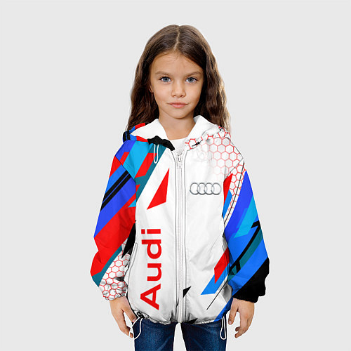Детская куртка AUDI АУДИ SPORT / 3D-Белый – фото 3