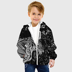 Куртка с капюшоном детская WILD ДИКИЙ, цвет: 3D-белый — фото 2