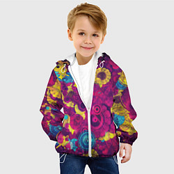 Куртка с капюшоном детская PINK FLOW, цвет: 3D-белый — фото 2