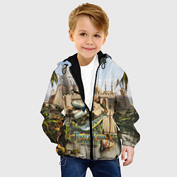 Куртка с капюшоном детская Принц Персии классика, цвет: 3D-черный — фото 2