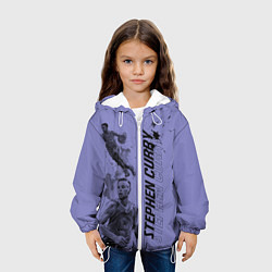 Куртка с капюшоном детская Стефон Карри, цвет: 3D-белый — фото 2