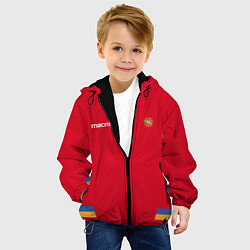 Куртка с капюшоном детская ФОРМА СБОРНОЙ АРМЕНИИ, цвет: 3D-черный — фото 2