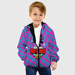 Куртка с капюшоном детская Brawl Stars Pink, цвет: 3D-черный — фото 2