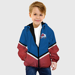 Куртка с капюшоном детская Colorado Avalanche, цвет: 3D-черный — фото 2