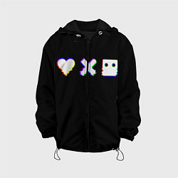 Куртка с капюшоном детская Love Death and Robots Glitch, цвет: 3D-черный