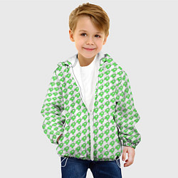 Куртка с капюшоном детская Мозговые слизни, цвет: 3D-белый — фото 2