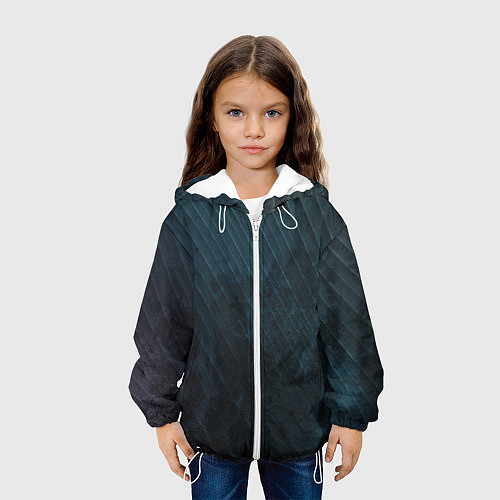 Детская куртка Dark Texture / 3D-Белый – фото 3