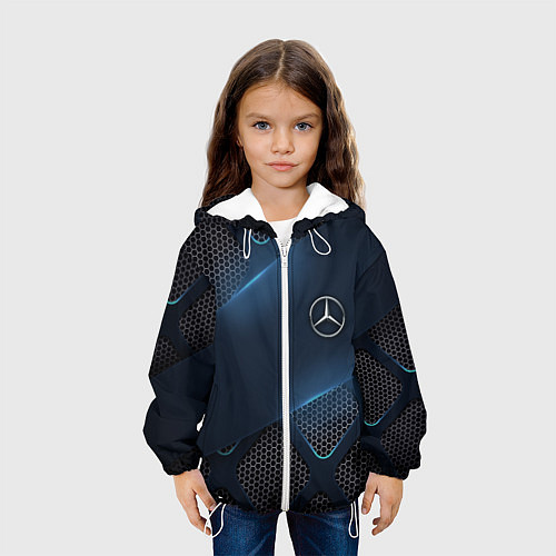 Детская куртка MERCEDES BENZ 3D Geometry 3Д / 3D-Белый – фото 3