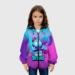 Куртка с капюшоном детская Сквик Squeak Brawl Stars, цвет: 3D-черный — фото 2