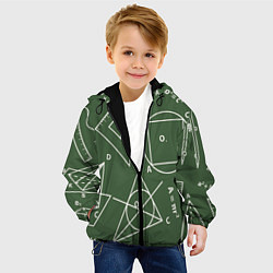 Куртка с капюшоном детская Геометрия теоремы и признаки, цвет: 3D-черный — фото 2