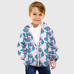 Куртка с капюшоном детская Пони узор, цвет: 3D-белый — фото 2