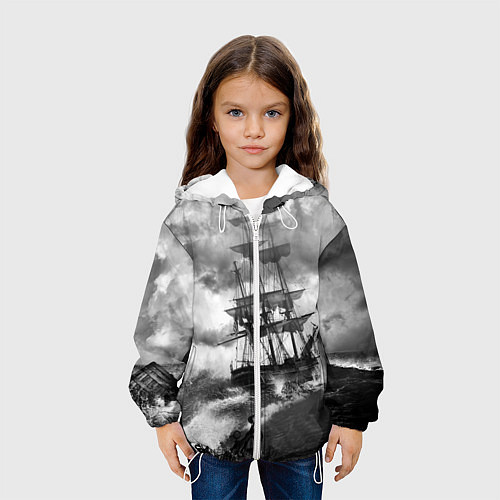Детская куртка Парусник / 3D-Белый – фото 3