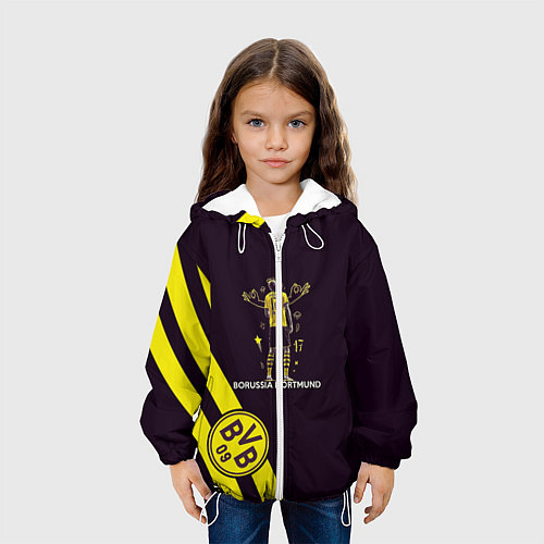 Детская куртка Холанд Боруссия / 3D-Белый – фото 3