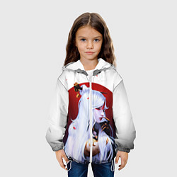 Куртка с капюшоном детская GENSHIN IMPACT НИН ГУАН, цвет: 3D-белый — фото 2