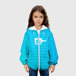 Куртка с капюшоном детская Кораблик в бутылке, цвет: 3D-белый — фото 2