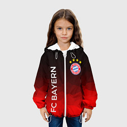 Куртка с капюшоном детская ФК БАВАРИЯ BAYERN МЮНХЕН, цвет: 3D-белый — фото 2