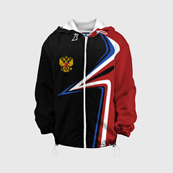 Куртка с капюшоном детская РОССИЯ RUSSIA UNIFORM, цвет: 3D-белый