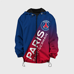 Куртка с капюшоном детская ФК ПСЖ PARIS SAINT GERMAIN, цвет: 3D-черный
