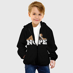 Куртка с капюшоном детская Ленивый Бульдог, цвет: 3D-черный — фото 2