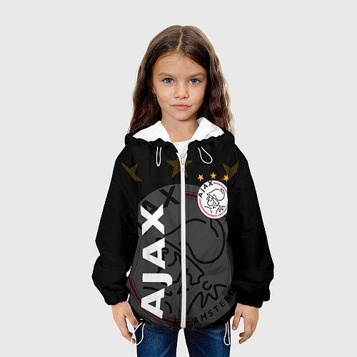 Детская куртка FC AJAX AMSTERDAM ФК АЯКС / 3D-Белый – фото 3