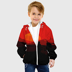 Куртка с капюшоном детская RDR2, цвет: 3D-белый — фото 2