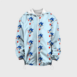 Куртка с капюшоном детская Sonics dance, цвет: 3D-белый