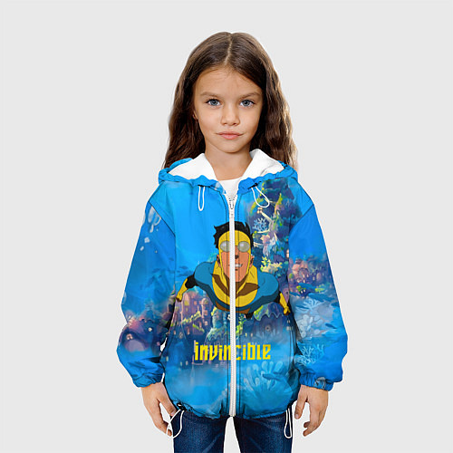 Детская куртка Марк Грэйсон Неуязвимый / 3D-Белый – фото 3