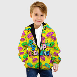 Куртка с капюшоном детская DONUTS, цвет: 3D-черный — фото 2