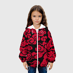 Куртка с капюшоном детская Красное облако, цвет: 3D-белый — фото 2