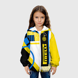 Куртка с капюшоном детская ФК «Интер Милан» 202021, цвет: 3D-белый — фото 2