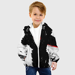 Куртка с капюшоном детская БЕРСЕРК чб, цвет: 3D-белый — фото 2
