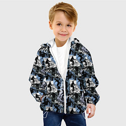 Куртка с капюшоном детская SPORT, цвет: 3D-белый — фото 2