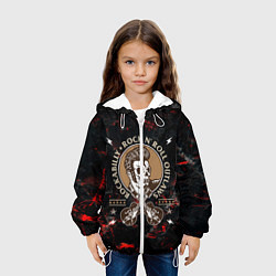 Куртка с капюшоном детская Элвис Пресли Rock n roll, цвет: 3D-белый — фото 2