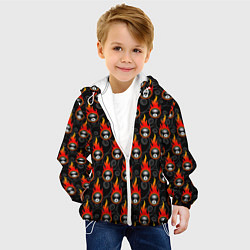 Куртка с капюшоном детская Бильярдист, цвет: 3D-белый — фото 2