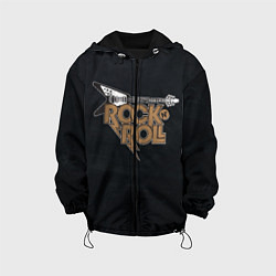 Куртка с капюшоном детская Rock n Roll Гитара, цвет: 3D-черный