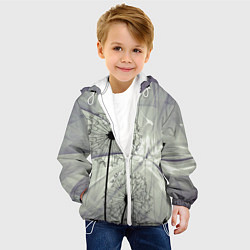 Куртка с капюшоном детская Одуванчики, цвет: 3D-белый — фото 2