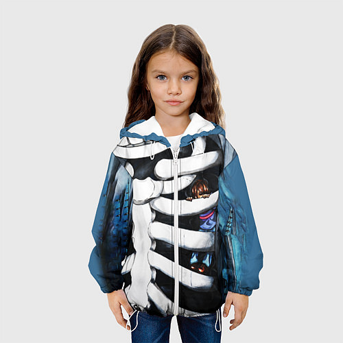 Детская куртка SANS AND FRISK / 3D-Белый – фото 3