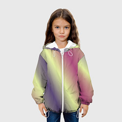 Куртка с капюшоном детская Настроение, цвет: 3D-белый — фото 2