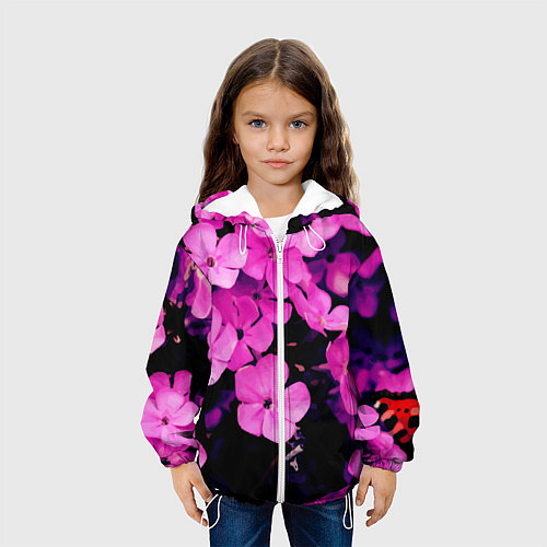 Детская куртка Цветочный Альянс! / 3D-Белый – фото 3