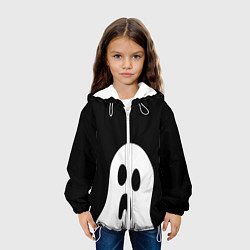 Куртка с капюшоном детская Привидение, цвет: 3D-белый — фото 2