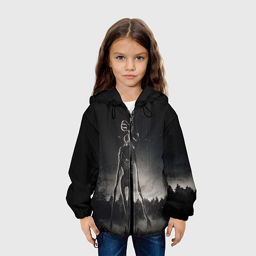 Детская куртка Сиреноголовый в Лесу Игра / 3D-Черный – фото 3