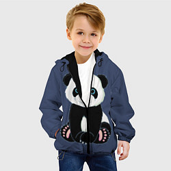 Куртка с капюшоном детская Милая Панда Sweet Panda, цвет: 3D-черный — фото 2