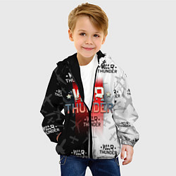 Куртка с капюшоном детская WAR THUNDER ВАР ТАНДЕР, цвет: 3D-черный — фото 2