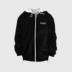 Куртка с капюшоном детская PSG Core Big Logo Black New 202223, цвет: 3D-белый