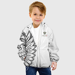 Куртка с капюшоном детская Russia MSKSide 3D Logo New 202223, цвет: 3D-белый — фото 2