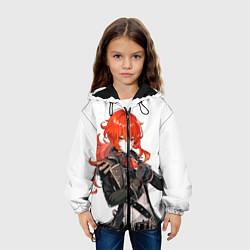Куртка с капюшоном детская Дилюк из Genshin Impact, цвет: 3D-черный — фото 2