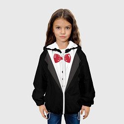 Куртка с капюшоном детская Смокинг, цвет: 3D-белый — фото 2