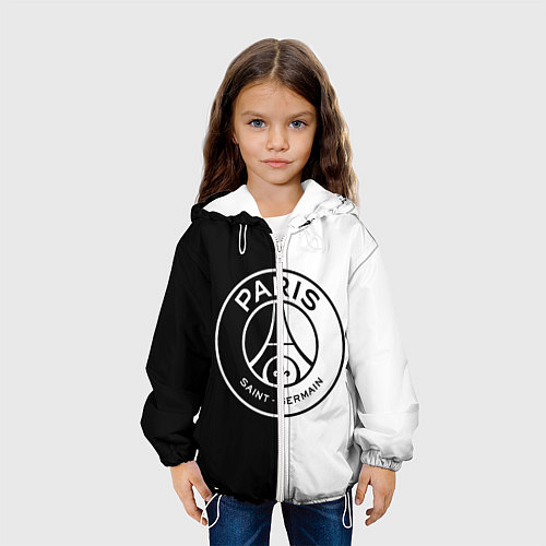 Детская куртка ФК ПСЖ PSG BLACK & WHITE / 3D-Белый – фото 3