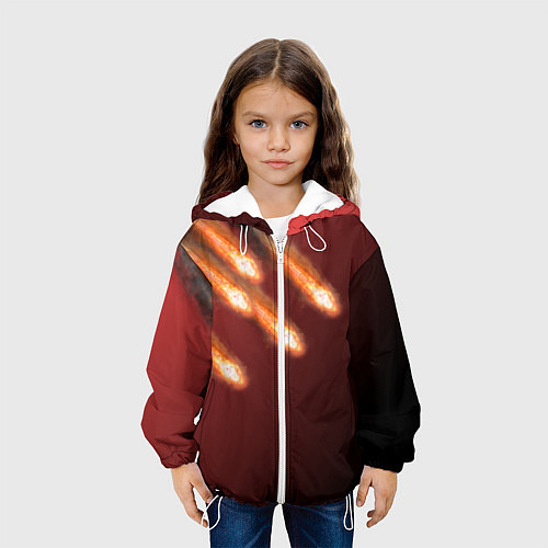 Детская куртка Падение комет / 3D-Белый – фото 3
