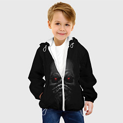 Куртка с капюшоном детская ВЗГЛЯД ИЗ ТЕМНОТЫ,, цвет: 3D-белый — фото 2